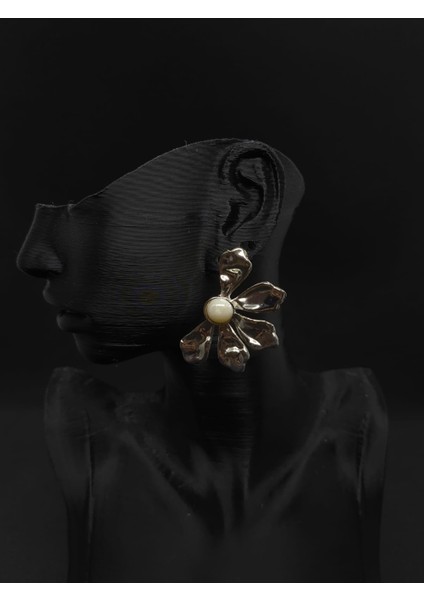 Yarım Model Çiçek Küpe