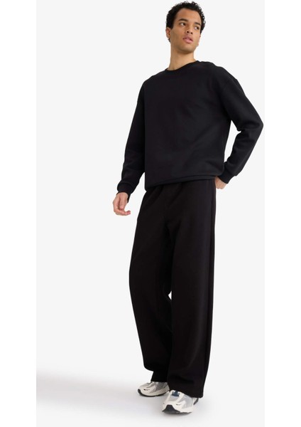 Wide Leg Geniş Bol Paça Beli Bağcıklı Pike Eşofman Altı F8524AX25AU modelleri