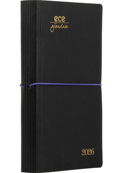 Ajandası Yeni Akçay 2026 Siyah - Günlük Çizgili 12X18 fiyatları