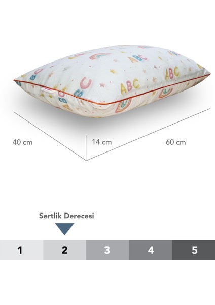 Müslin Kumaşlı Ortopedik Çocuk Yastığı,visco Parçacıklı Pamuk Kılıflı 40*60 *1100 Gr(Abc) fırsatları