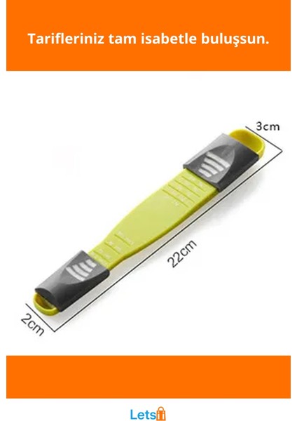 Ayarlanabilir Plastik Ölçüm Kaşığı Gram ve Mililitre Ölçüm Yapabilen Ergonomik Mutfak Aracı fiyatları