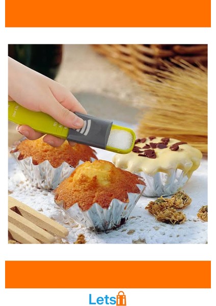 Ayarlanabilir Plastik Ölçüm Kaşığı Gram ve Mililitre Ölçüm Yapabilen Ergonomik Mutfak Aracı fırsatları