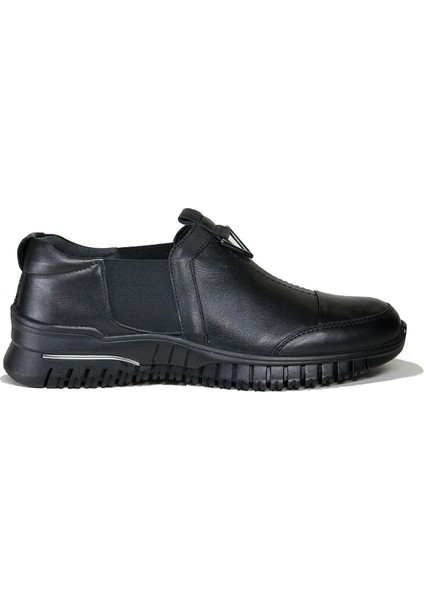 Kadın Siyah Hakiki Deri Slip-On Günlük Ayakkabı fiyatları