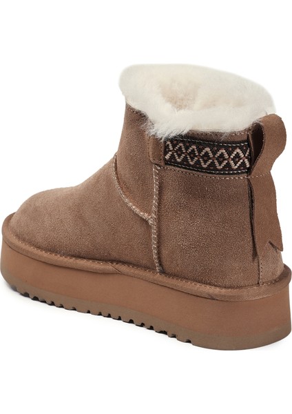 Taba Casual Süet Deri Kadın Bot modelleri