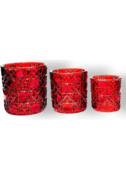 El Yapımı Kristal Mumluk Takımı 3'lü fiyatları