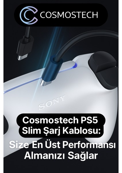 Ps5 Pro / Slim Uyumlu Oyun Kolu Şarj Kablosu – Type-C Hızlı Şarj & Veri Aktarım Kablosu (3A, Uzun Dayanıklı Kablo, Dualsense / Xbox / Switch Uyumlu) fiyatları