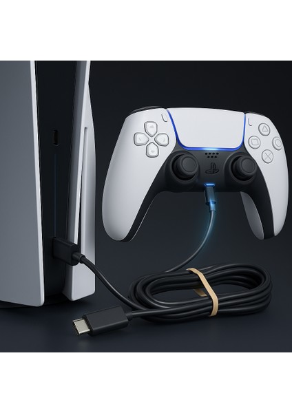 Ps5 Pro / Slim Uyumlu Oyun Kolu Şarj Kablosu – Type-C Hızlı Şarj & Veri Aktarım Kablosu (3A, Uzun Dayanıklı Kablo, Dualsense / Xbox / Switch Uyumlu)