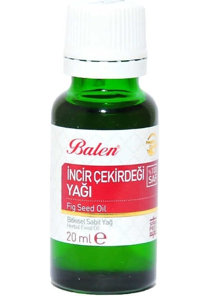 Incir Çekirdeği Yağı Soğuk Pres 20 ml Cam Şişe fırsatları