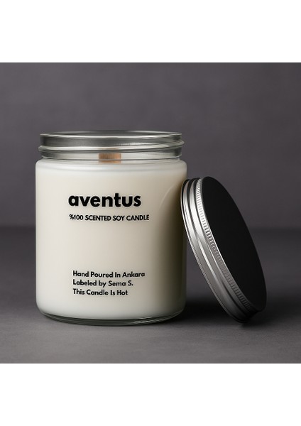 : Aventus : Cam Kavanozda Kokulu %100 Soya Mum (Bergamot, Pembe Biber, Elma, Paçuli, Yasemin, Musk) fiyatları