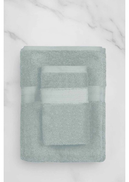 2 Parça Battal Lüks Premium Banyo Spa Havlu Takımı 90X170 cm Açık Gri