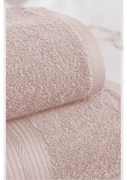 2 Parça Battal Lüks Premium Banyo Spa Havlu Takımı 90X170 cm Pudra fiyatları