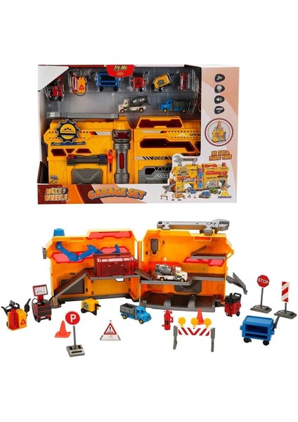 4539 Maxx Wheels Sesli ve Işıklı Garaj Seti Inşaat Garajı -Sunman fiyatları