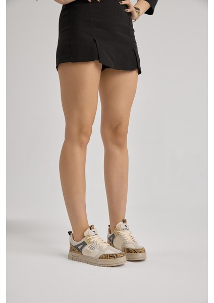 Unisex Bej Termo Taban Desenli Fileli Bağcıklı Spor Ayakkabı modelleri