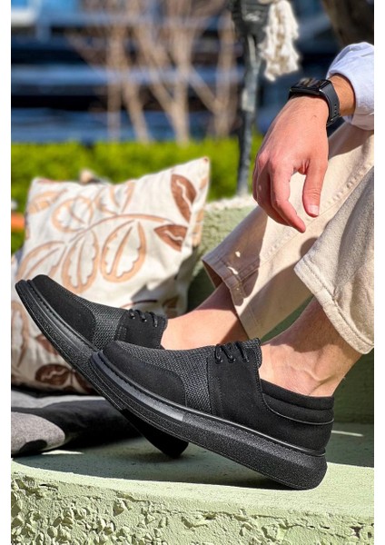 KB-042 Kuback Bağcıklı Siyah Deri Tozu Siyah Taban Günlük Erkek Ayakkabı fiyatları