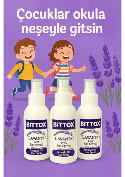 Çocuklar Için Lavanta Yağlı Bit Kovucu Saç Spreyi 100 ml fiyatları