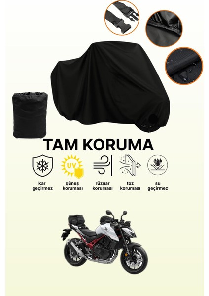 Siyah Honda Cb 750 Hornet Uyumlu Motor Branda, Koruyucu Örtü, Motosiklet Brandası