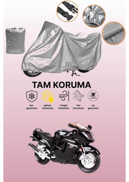 Gri Honda Cbr 1100 Xx Uyumlu Motosiklet Brandası, Koruyucu Örtü, Motor Branda