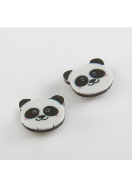 Panda Mıknatıslı Plastik Çocuk Küpesi