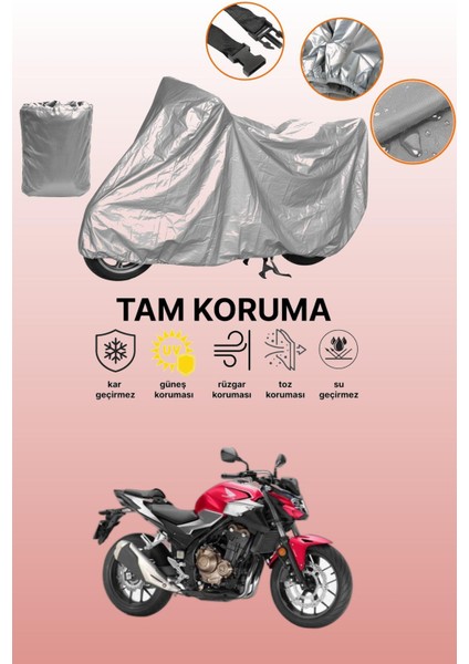 Gri Honda Cbf 500 Uyumlu Motosiklet Brandası, Koruyucu Örtü, Motor Branda