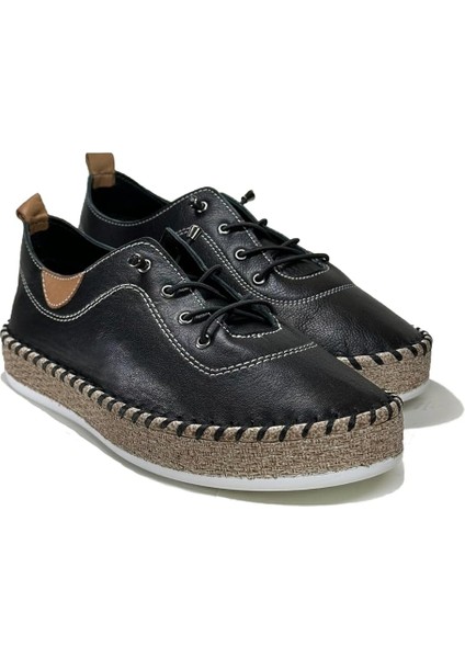 Kadın Hakiki Deri El Dikişli Casual Günlük Ayakkabı