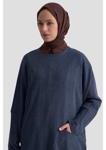Basic Örme Tunik 25KD1118 Indigo modelleri