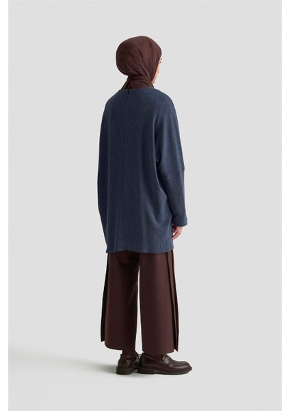 Basic Örme Tunik 25KD1118 Indigo indirimleri