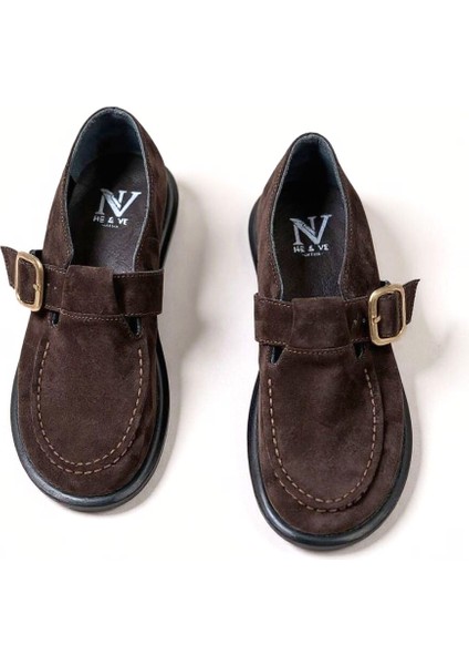 Kahve Süet Hakiki Deri Tokalı ve Lastikli Kadın Casual Ayakkabı fiyatları