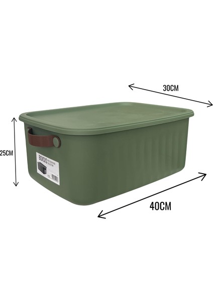 Boxsis 3'lü Set (10 ,15 ve 20 Lt) Çok Amaçlı Düzenleyici Kapaklı Kutu – Dekoratif Saklama Kutusu indirimleri