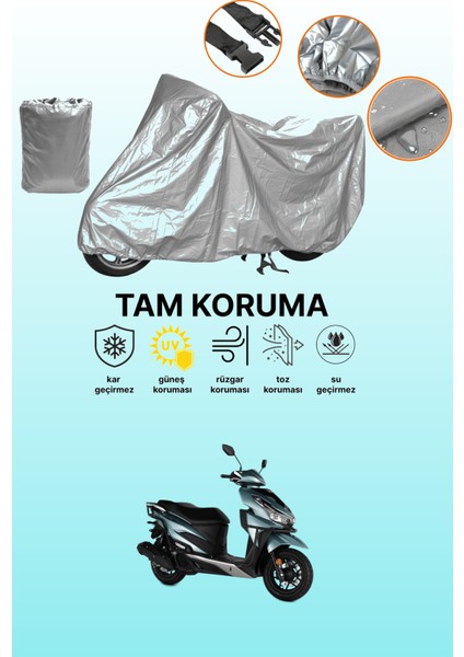 Gri Rks Vrs 125 Uyumlu Motosiklet Brandası, Koruyucu Örtü, Motor Branda