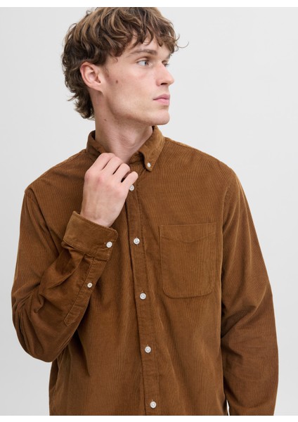 Normal Kahve Erkek Gömlek 12278967_JJECLASSIC Cord Shırt L/s fiyatları