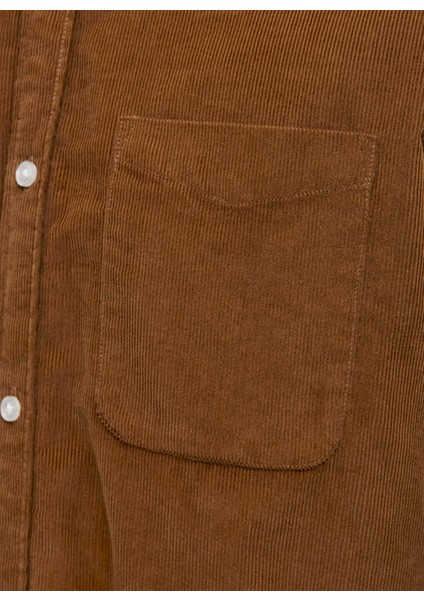 Normal Kahve Erkek Gömlek 12278967_JJECLASSIC Cord Shırt L/s fırsatları