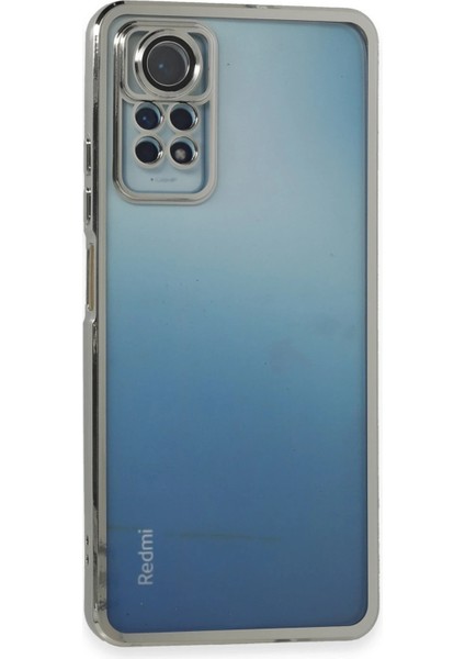 Rdbydn Newface Xiaomi Redmi Note 11 Pro Kılıf Razer Lensli Silikon - Gümüş