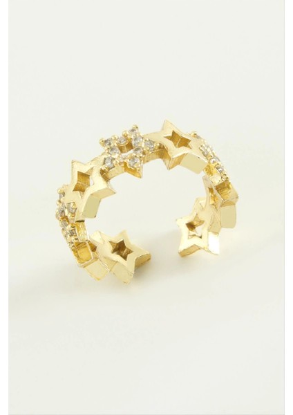 Yıldız Zirkon Taşlı Yüzük