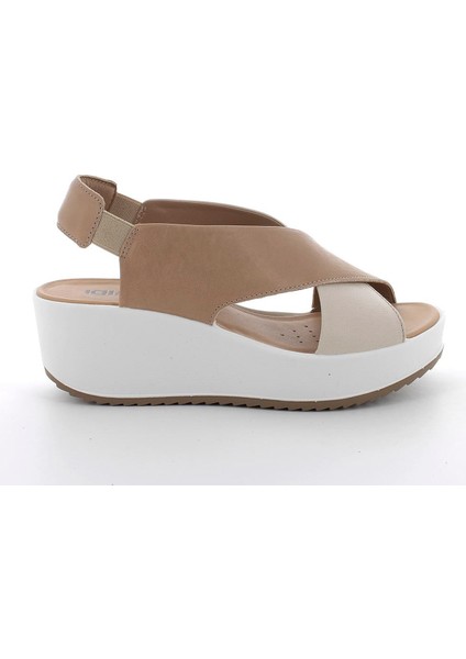 Kadın Sandalet 7665722 Igı&co Dcd 76657 Capra Tamponata Corda Panna