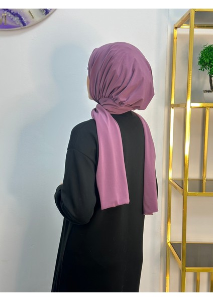 Ithal Kumaş Çıtçıtlı Hazır Şal Iki Sekılde Kullanılır Leylak Renk fırsatları