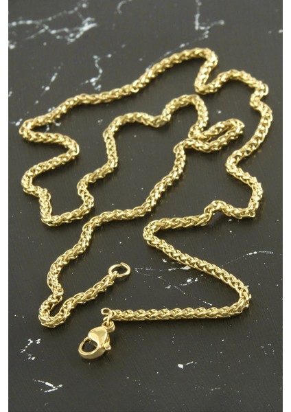 Iç Içe Zincir Çelik Kolye 55 cm