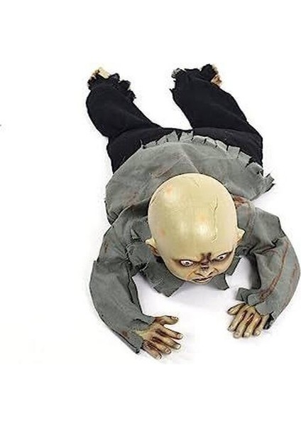 Sesli Işıklı ve Sensörlü Yerde Emekleyen Hareketli Bebek Hayalet Zombi Dekor 30X85 cm fırsatları