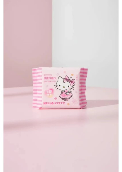 Sanrio Lisanslı Hello Kitty Inci Dokulu Kuru Mendil (25 Mendil)