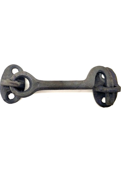 Antika Tarz Dekoratif Pirinç Çengeli - 8,5cm, Oksit