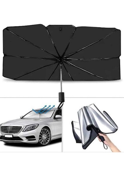 Yeni Nesil Tüm Araç Modellerine Uygun Oto Şemsiye Katlanabilir Uv Işınlarına Karşı