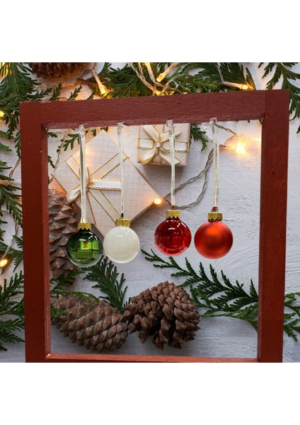 Yılbaşı Ağaç Süsü, Çok Renkli, 3.5 cm x 20 Adet