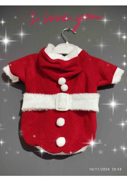 Kedi & Köpek Noel Yılbaşı Kiyafeti Kostüm Hırka