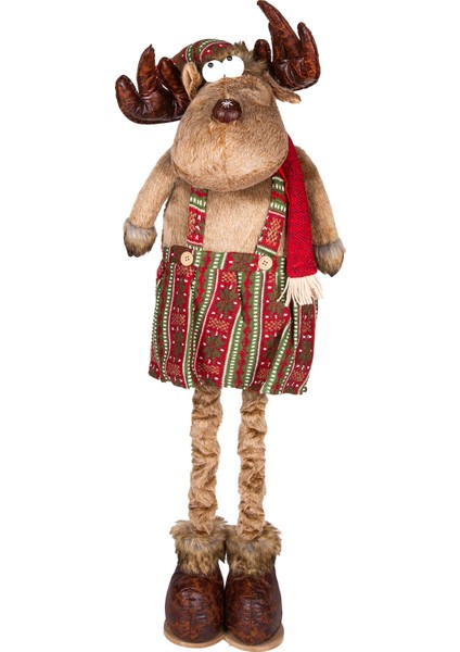 Yılbaşı Süsü, Geyik Kadın, Kahverengi - Uzayan Ayaklı, Deri Ayakkabı, modelleri