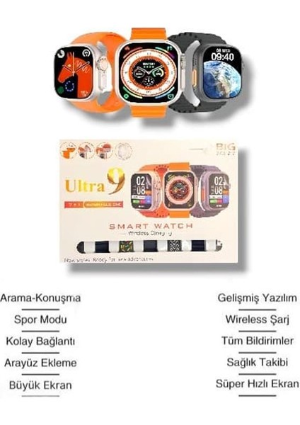 Akıllı Saat Bluetooth Araması Spor Modları ve Sağlık Izleme ile Hayatınızı - MCT5150-8705