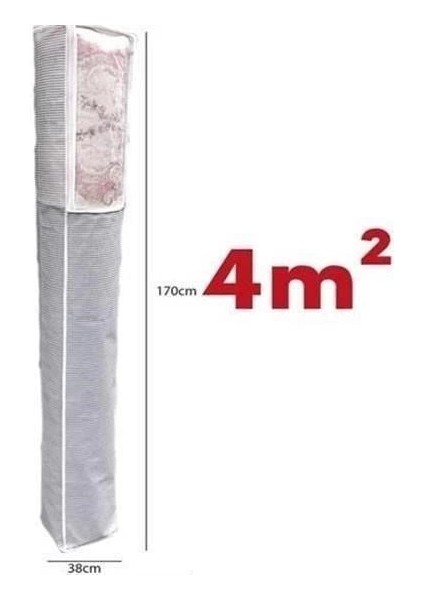 Pencereli Halı Hurcu Toz Geçirmez Sağlam Dayanıklı Hurç Organizer 4m² modelleri