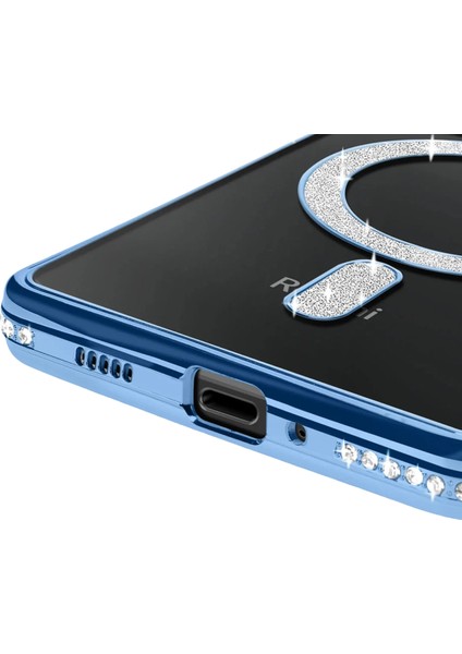 Rdbydn Newface Xiaomi Redmi 14C Joke Simli Magneticsafe Kılıf - Mavi modelleri