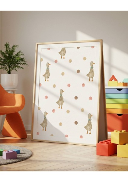 Vintage Ördek Dijital Baskı Vintage Poster (Çerçevesiz) fiyatları