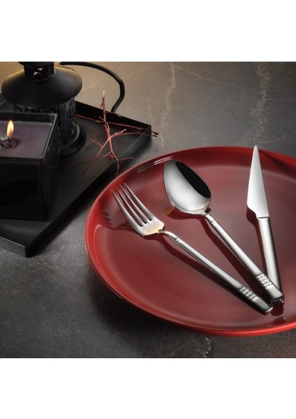 Domino Sade 60 Parça Çatal Kaşık 430 Kalite 2,5mm