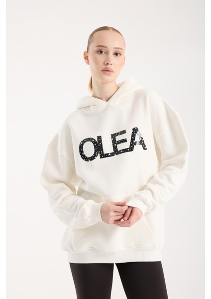 Kadın Kabartma Baskılı Oversize Sweatshirt fiyatları