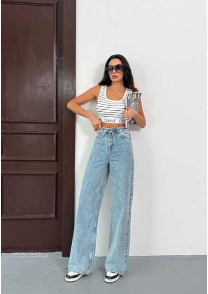 N091 Wide Leg Geniş Paça Kadın Pantolon